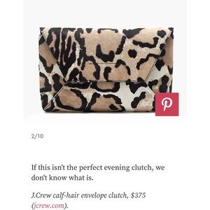 J Crew Envelope Clutch